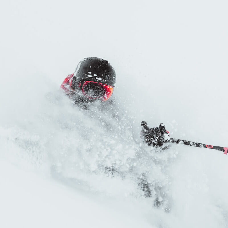 William Larsson goes deep and metal in Engelberg, powder day snowreport. Photo by Adam Klingeteg.