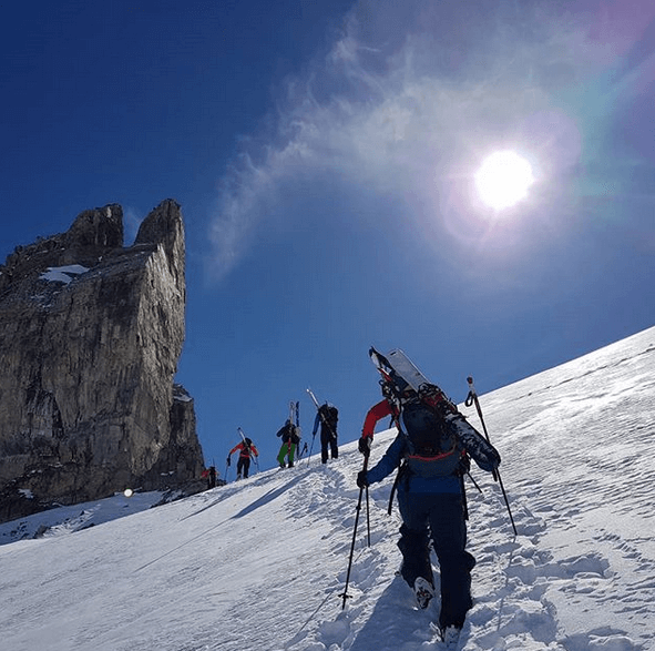Skitouring in Engelberg.