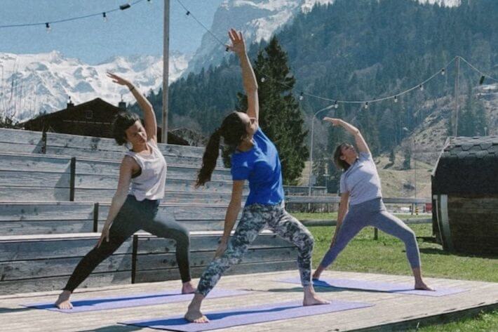 Yoga camp und hiking in engelberg 2021.