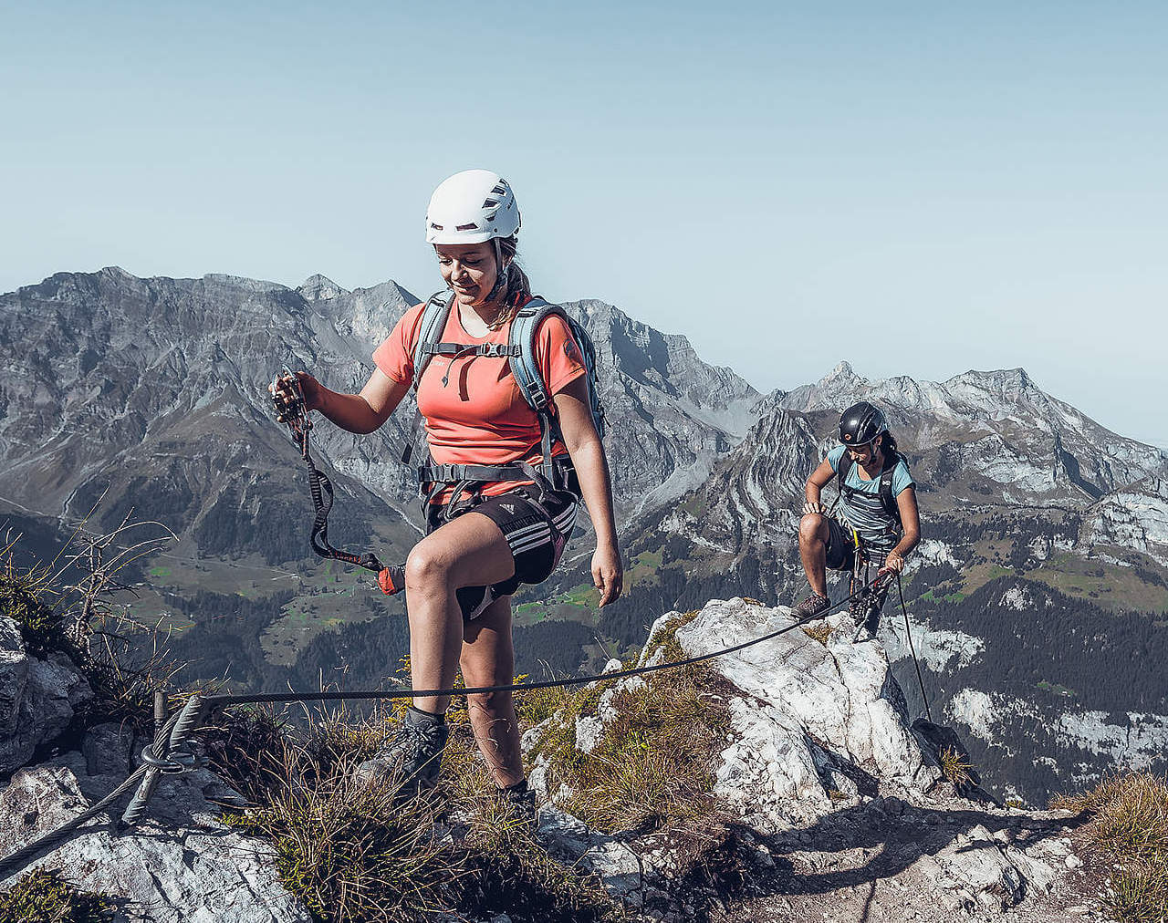 Hiking and Via-Ferrata camp with a guide in Engelberg.