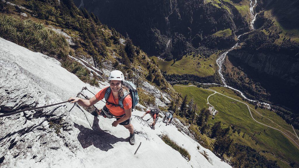 Via ferrata package with guide in engelberg