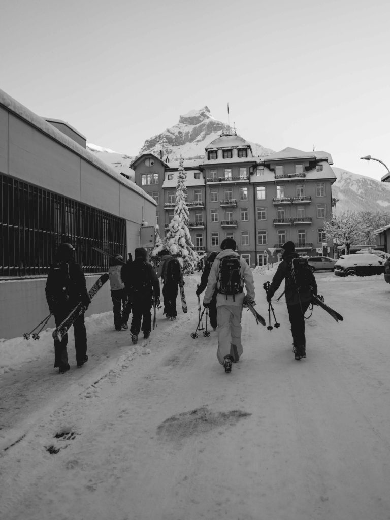 Luca Ben Sachs capturing a great move to the mountains in engelberg.