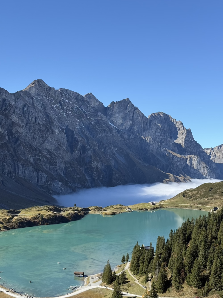 Lake Trübsee above the clouds