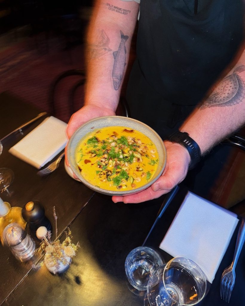 Ski Lodge Engelberg Weekens special Pumpkin Soup