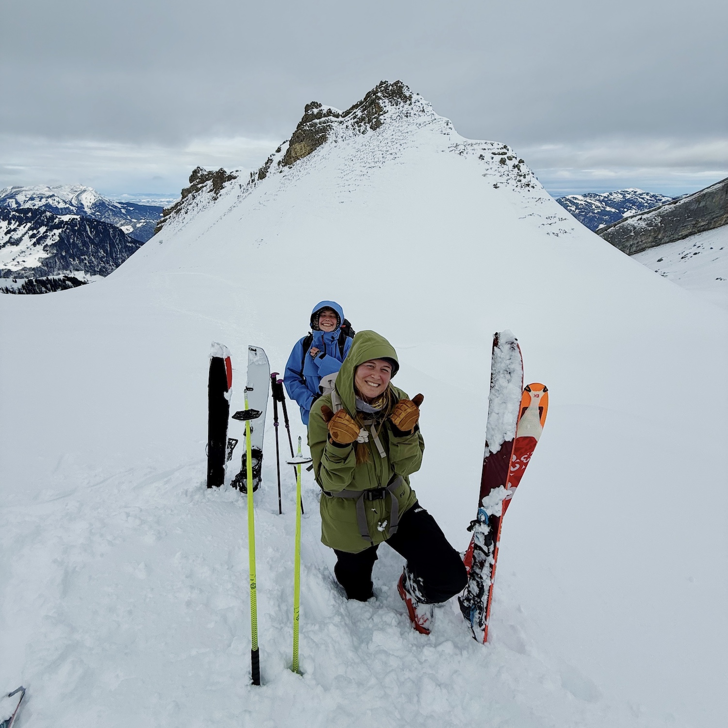 Happy Ski Lodge Staff in Haldigrat Engelberg