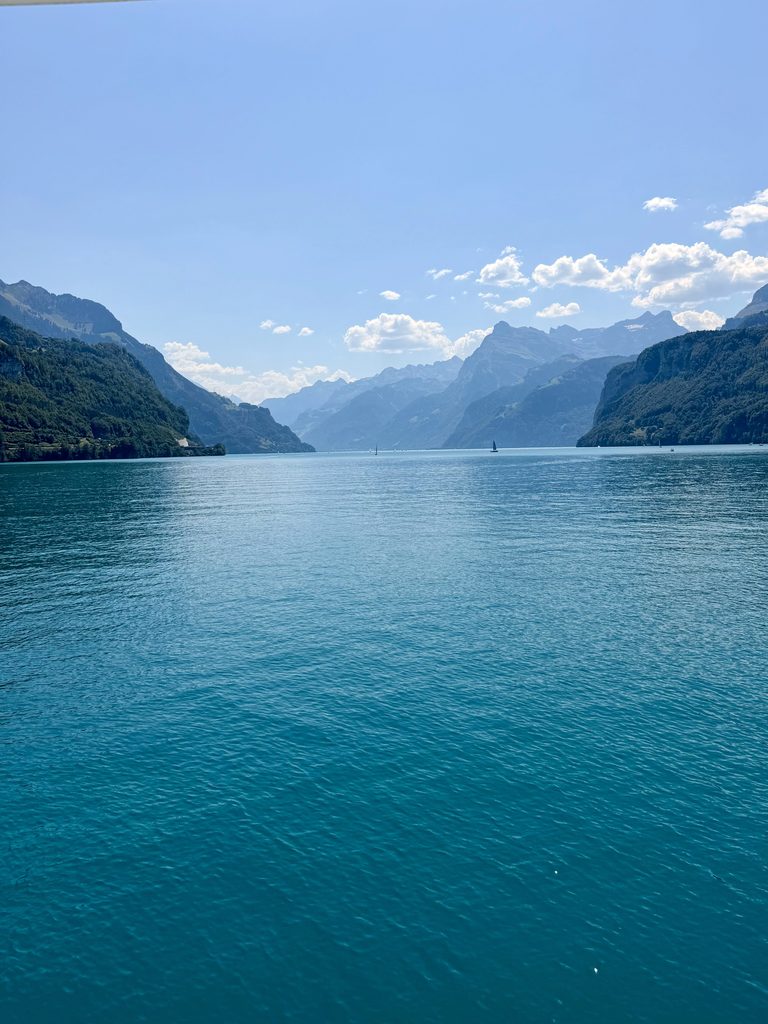 Surenenpass Mountainbiking Vierwaldstättersee swim views